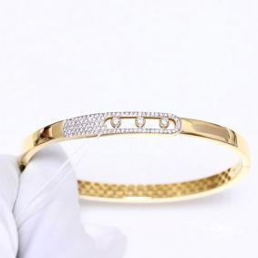 Браслет из лимонного золота ЮЗ Корона К1-Бр6024л с фианитом К1-Бр6024л фото