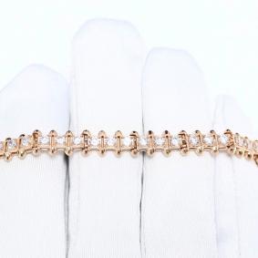 Золотой браслет ЮЗ Корона К1-Бр6080 с фианитом К1-Бр6080 фото