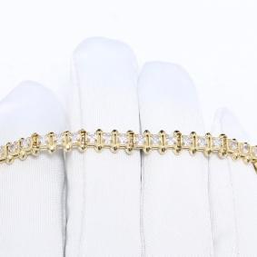 Браслет из лимонного золота ЮЗ Корона К1-Бр6080л с фианитом К1-Бр6080л фото