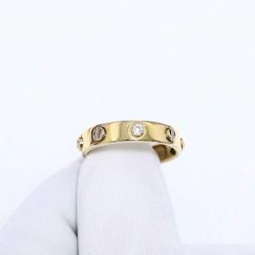 Кольцо из лимонного золота ЮЗ Корона К1-К5150л с фианитом К1-К5150л фото