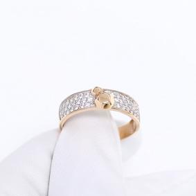 Золотое кольцо ЮЗ Корона К1-К6069 с фианитом К1-К6069 фото