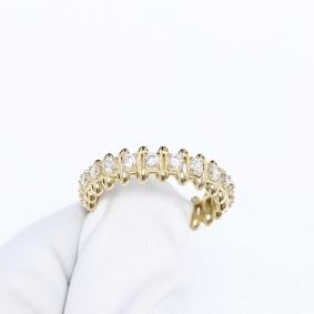 Кольцо из лимонного золота ЮЗ Корона К1-К6080л с фианитом К1-К6080л фото