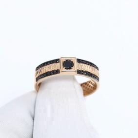 Золотое кольцо ЮЗ Корона К1-Кч6130 с фианитом К1-Кч6130 фото