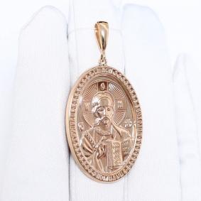 Золотая подвеска-иконка Господь Вседержитель ЮЗ Корона К1-П-1800 К1-П-1800 фото