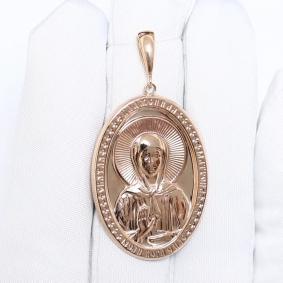 Золотая подвеска-иконка Святая блаженная Матрона ЮЗ Корона К1-П-1801 К1-П-1801 фото