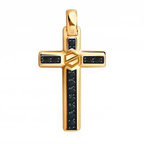 Золотая подвеска ЮЗ Корона К1-Пч5925 с фианитом К1-Пч5925 фото