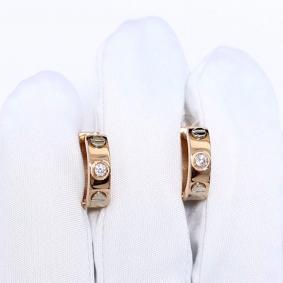 Золотые серьги ЮЗ Корона К1-С5150 с фианитом К1-С5150 фото