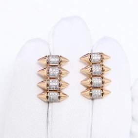 Золотые серьги ЮЗ Корона К1-С6282 с фианитом К1-С6282 фото