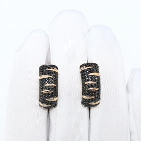 Золотые серьги ЮЗ Корона К1-Сч5773 с фианитом К1-Сч5773 фото