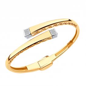 Золотой браслет ЮЗ Корона К1-бр4131 с фианитом К1-бр4131 фото
