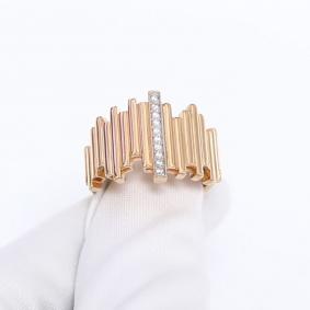 Золотое кольцо ЮЗ Корона К1-к6247 с фианитом К1-к6247 фото