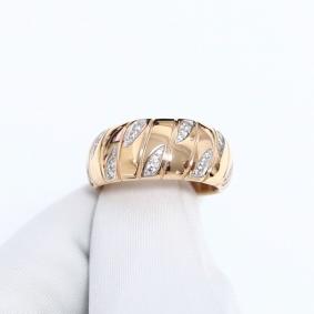 Золотое кольцо ЮЗ Корона К1-к6568 с фианитом К1-к6568 фото