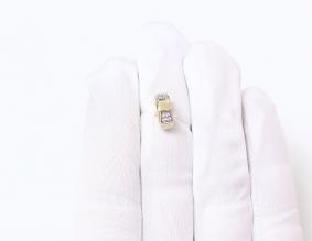 Подвеска-шарм из лимонного золота ЮЗ Корона с фианиом К1-п1364л К1-п1364л фото