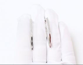 Серьги из белого золота ЮЗ Корона К1-с1353б с фианитом К1-с1353б фото