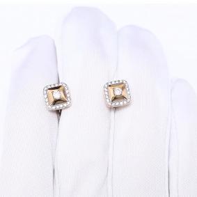 Золотые серьги ЮЗ Корона К1-с5575 с фианитом К1-с5575 фото