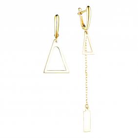 Серьги из лимонного золота ЮЗ Корона К1-сз0023л К1-сз0023л фото