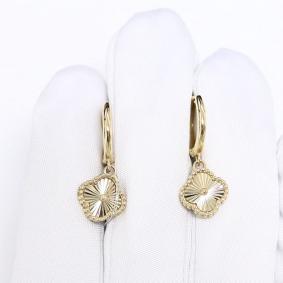 Серьги из лимонного золота ЮЗ Корона К1-сз0193л К1-сз0193л фото