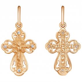 Подвеска из золочёного серебра Высоковы 585 КРК-6-П с фианитом КРК-6-П фото