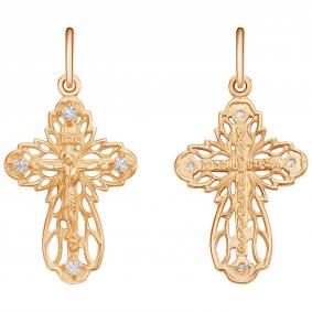 Подвеска из золочёного серебра Высоковы 585 КРК-60-П с фианитом КРК-60-П фото