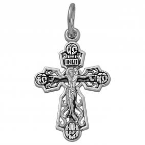 Подвеска-крест Господи. Спаси и сохрани из черненого серебра  Высоковы 585 КРЛ-1-Ч КРЛ-1-Ч фото