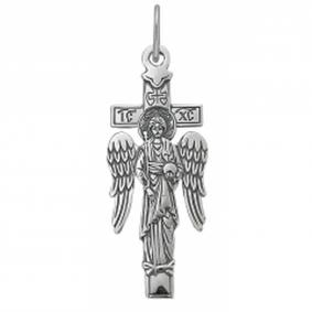 Подвеска-крест из черненого серебра Госпади Спаси и сохрани Высоковы 585 КРШ-55-Ч КРШ-55-Ч фото