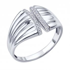 Серебряное кольцо ЮЗ Корона КС-К5724 с фианитом КС-К5724 фото