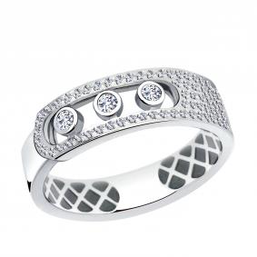 Серебряное кольцо ЮЗ Корона КС-К6024 с фианитом КС-К6024 фото