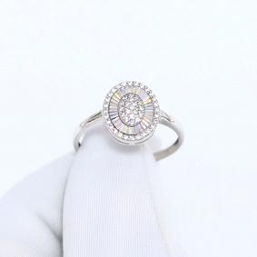 Серебряное кольцо ЮЗ Корона КС-К6795ра с фианитом КС-К6795ра фото