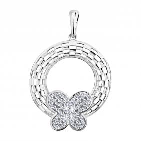 Серебряная подвеска ЮЗ Корона КС-П5851 с фианитом КС-П5851 фото