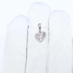 Серебряная подвеска ЮЗ Корона КС-П6696 с фианитом КС-П6696 фото