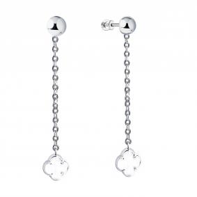 Серебряные серьги ЮЗ Корона КС-С5030-1V563 с перламутром КС-С5030-1V563 фото