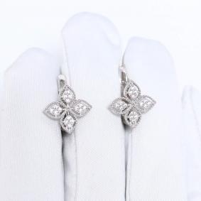Серебряные серьги ЮЗ Корона КС-С6109 с фианитом КС-С6109 фото