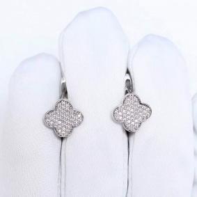 Серебряные серьги ЮЗ Корона КС-С6110 с фианитом КС-С6110 фото