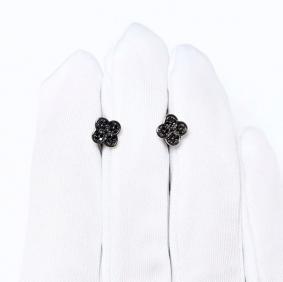 Серебряные серьги ЮЗ Корона КС-Сч5066 с фианитом КС-Сч5066 фото