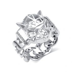 Серебряное кольцо ЮЗ Корона КС-к5353 с фианитом КС-к5353 фото
