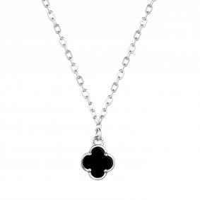 Серебряное колье ЮЗ Корона КС-ко5030-1V79 с ониксом КС-ко5030-1V79 фото