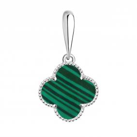 Серебряная подвеска ЮЗ Корона КС-п4209V43 с малахитом КС-п4209V43 фото