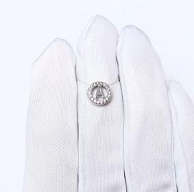 Серебряная подвеска буква А ЮЗ Корона с фианитом КС-п5207 КС-п5207 фото