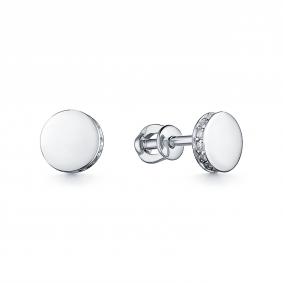 Серебряные серьги ЮЗ Корона КС-с4212 с фианитом КС-с4212 фото