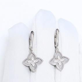 Серебряные серьги ЮЗ Корона КС-с5777 с фианитом КС-с5777 фото