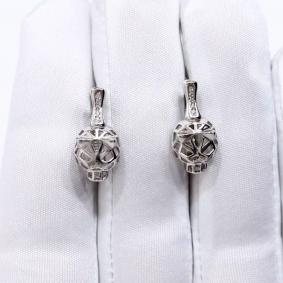 Серебряные серьги ЮЗ Корона КС-с5867 с фианитом КС-с5867 фото