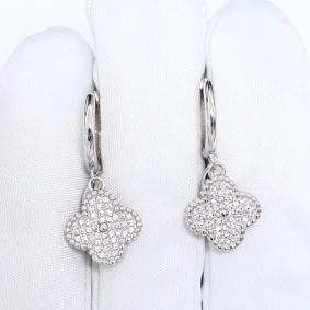 Серебряные серьги ЮЗ Корона КС-с6043 с фианитом КС-с6043 фото