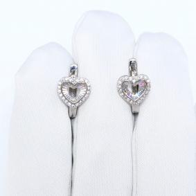 Серебряные серьги ЮЗ Корона КС-с6695ра с фианитом КС-с6695ра фото