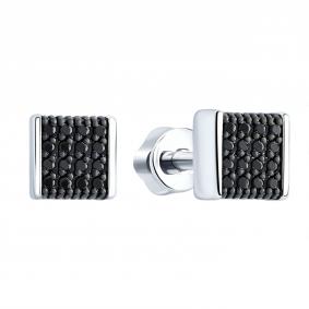 Серебряные серьги ЮЗ Корона КС-сч5276 с фианитом КС-сч5276 фото