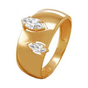 Золотое кольцо Красносельский ювелир Кд3877 с фианитом Кд3877 фото