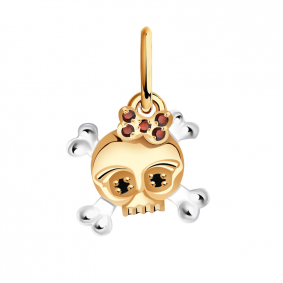 Золотая подвеска Александра Кл1626бск-кч с фианитом Кл1626бск-кч фото