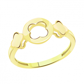 Кольцо из лимонного золота Александра Коф003сл Коф003сл фото