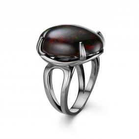 Серебряное кольцо Дар Кэ-0183чрк11716 с опалом Кэ-0183чрк11716 фото