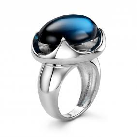 Серебряное кольцо Дар Кэ-0195рк411 с Лондон топазом Кэ-0195рк411 фото