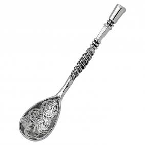 Подарочный сувенир-ложка загребушка из черненого серебра Высоковы 585 ЛЗ-2-Ч ЛЗ-2-Ч фото